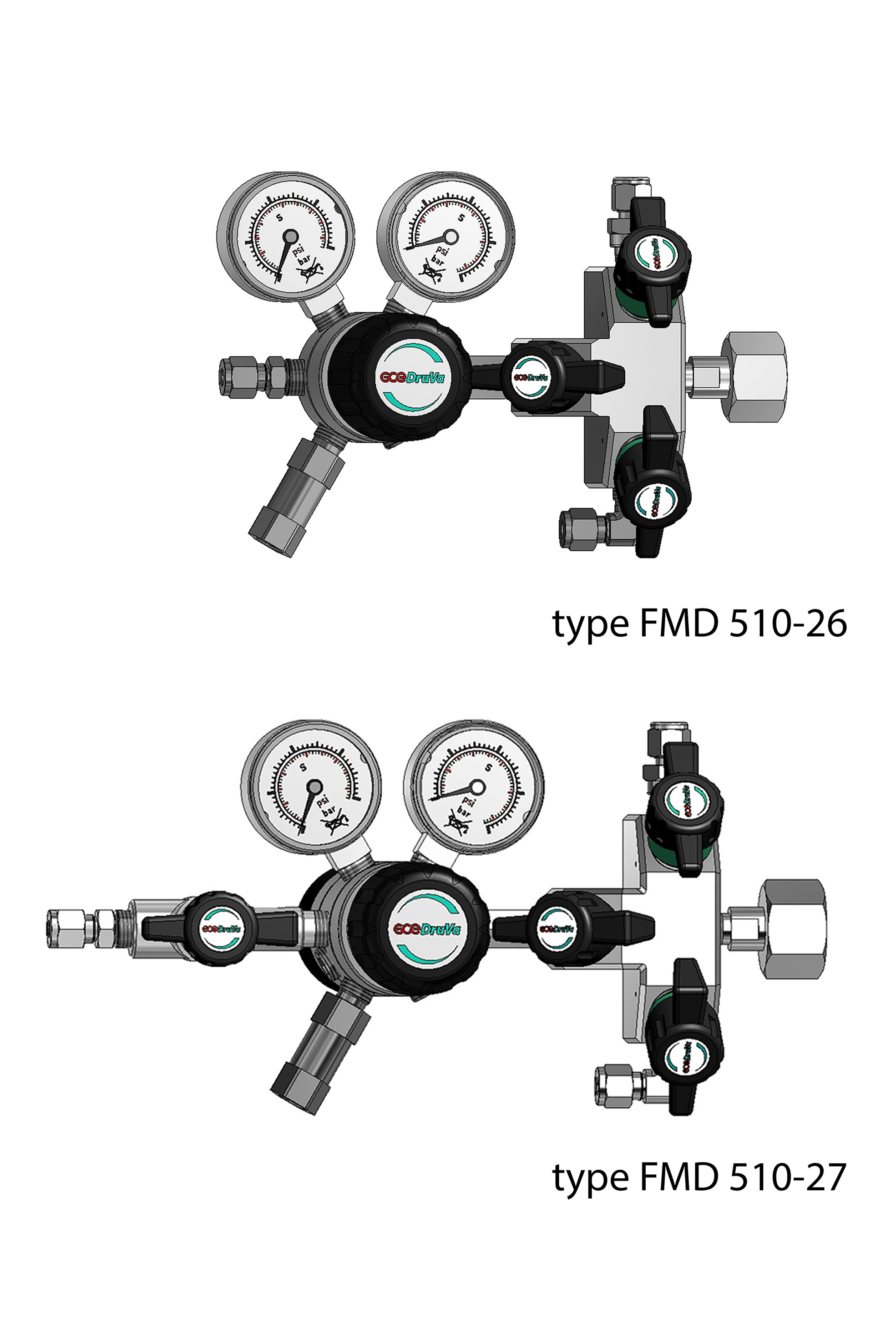 FMD 510/540 - DUAL STAGE REGULATOR 6.0 INERT PURGING, LOW INLET & VERY LOW OUTLET PRESSURE page image